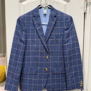 Class Club Navy Plaid Men's Blazer